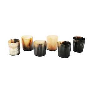 High Quality Customized Natural Horn Glass <b>Mugs</b> Handcrafted Carved Classic for Wine Beer Direct Wholesale for Home Hotel Use - Product Image 2