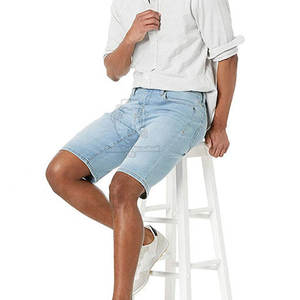 Hot Sale Custom Made Denim Jeans <b>Shorts</b> Summer Casual Breathable Lightweight Men's <b>Shorts</b> with <b>Zippers</b> - Product Image 3