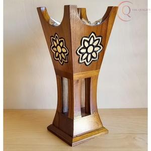 Quemador de Incienso de Madera de Pino Indio con Detalles Artísticos, Religioso, Natural y Duradero, para Regalos y Decoración del Hogar - Product Image 4