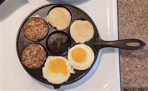 Sartén para tortitas y huevos antiadherente de hierro fundido de estilo moderno innovador Cocina eléctrica fácil con tipo de cierre abierto - Product Image 4