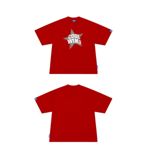 Camiseta de gran tamaño unisex, diseño personalizado, bordado, estampado corto, tejido de gofres transpirable, ODM, OEM, talla grande, adolescentes y adultos - Product Image 2