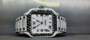 นาฬิกาโมอิสซาไนต์ผ่านการทดสอบเพชร รุ่นสั่งทำพิเศษ สี D ระดับความสะอาด VVS ประดับเพชรเต็มเรือน สไตล์ฮิปฮอป สำหรับผู้ชาย ราคาโรงงานขายส่ง - Product Image 2