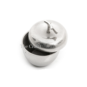 Pot de service de noix de chocolats et de forme personnalisée en aluminium couleur argent serveur de noix de dessert à vendre - Product Image 4