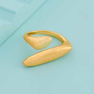 Gold-Plated Fashionable Wing Cluster <b>Ring</b> for Women's Islamic Gifts Invisible Setting - Product Image 1