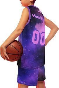 ชุดบาสเก็ตบอลน้ำหนักเบาสำหรับผู้ใหญ่สไตล์ที่เป็นเอกลักษณ์ชุดสีพื้นคุณภาพสูงไซส์ใหญ่พิเศษระบายอากาศได้ - Product Image 2