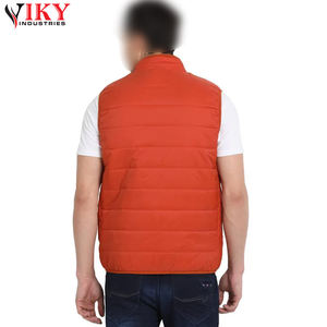 Gilet matelassé pour hommes, couleur unie, logo personnalisé, fournisseur OEM, produit le plus vendu, gilet matelassé respirant pour l'hiver - Product Image 2