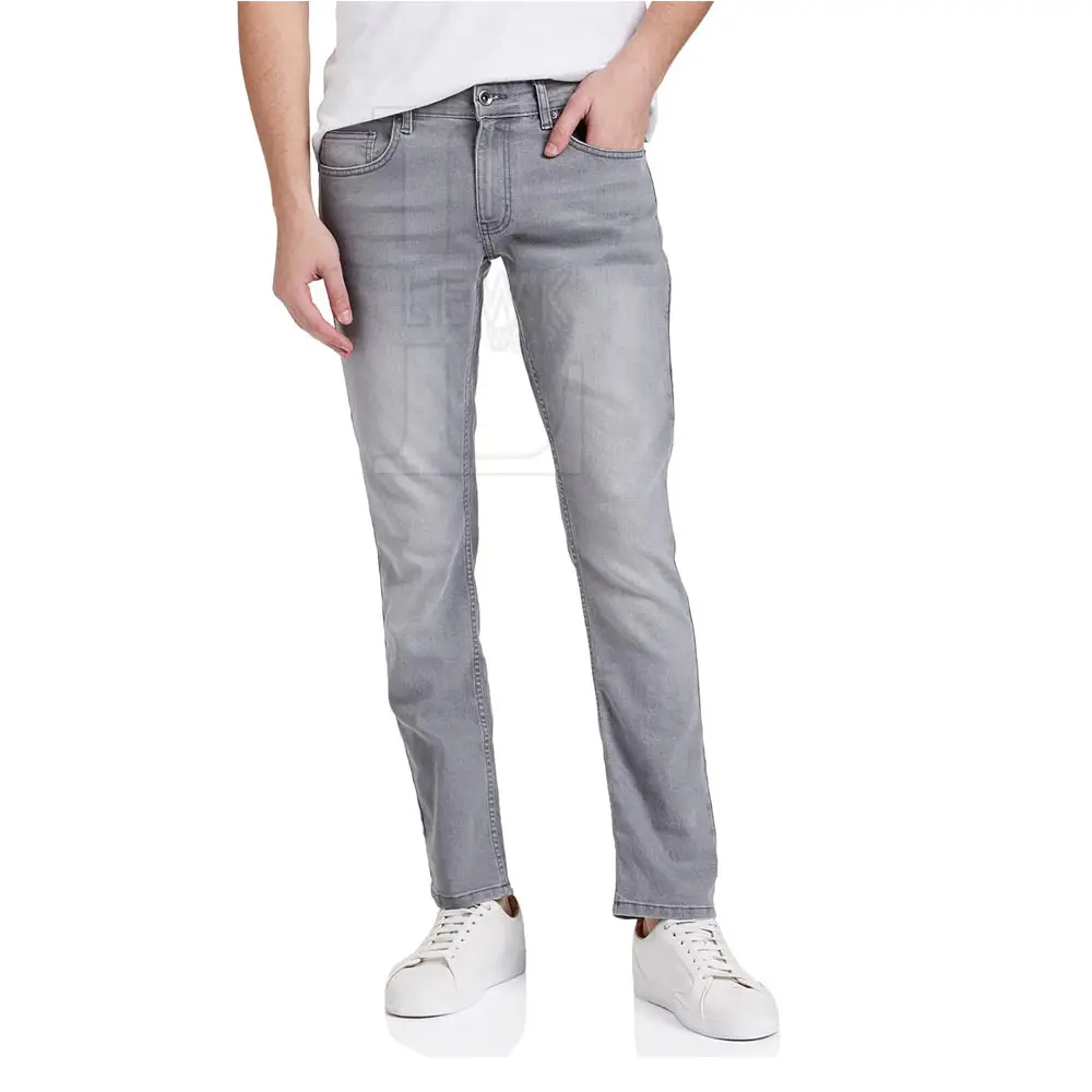 Pantalon en jean décontracté à quantité minimale de commande basse pour hommes, pantalon en jean à taille haute droit pour l'extérieur, meilleur pantalon pour hommes, vente supérieure