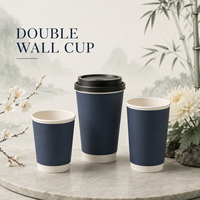Vaso de Papel de Alta Gama para Servicio de Café en la Oficina, Clásico, Profesional, Estándar, de Grado Alimenticio, Seguro, Libre de Tóxicos, Anti-quemaduras