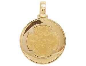 High Quality Hip Hop Sterling <b>Silver</b> With Round Moissanite Round Diamond <b>Charm</b> Pendant For Men Women - Product Image 4