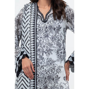 Nouveaux modèles non cousus Salwar Kameez pour femmes 3 pièces vêtements de pelouse décontractés légers de qualité fine pour les occasions formelles et décontractées - Product Image 3