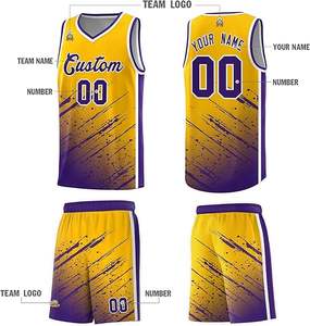 Services OEM uniformes de basket-ball unisexe avec logo personnalisé respirant Set Design prix quantité minimale de commande bas - Product Image 4