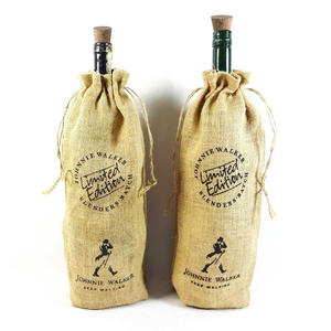 Bolsas de yute para botellas de vino, bolsa de transporte de alta calidad, funda de yute para botellas de vino, bolsa de regalo, al mejor precio - Product Image 2