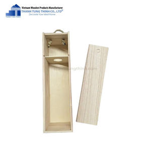 Best Seller Custom Handmade <b>Wood</b> Craft <b>Box</b> Rectangle Display <b>Box</b> for <b>Wine</b> Made in Vietnam - Product Image 2