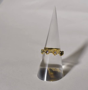 S925 14K Gold Plated Eternity Cubic Zirconia London <b>Blue</b> Topaz Iolite <b>Ring</b> Customizable for Retail OEM ODM from Thailand - Product Image 1