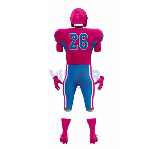 Conjuntos de uniformes de fútbol americano para hombre de alta calidad de diseño personalizado último estilo patrón liso ropa deportiva transpirable impresa - Product Image 3