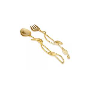 Ensemble de serveur de salade en laiton classique Ustensile de service de salle à manger intemporel Ustensiles de cuisine fonctionnels Cadeau de salle à manger élégant - Product Image 1