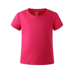 Alta calidad niños 100% algodón cuello redondo venta al por mayor cuello redondo Camiseta en blanco liso manga corta logotipo personalizado niños ropa de verano - Product Image 1