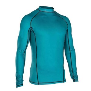 2025 gran oferta logotipo personalizado bordado impresión alta calidad gimnasio Fitness manga larga algodón poliéster sublimación Rash Guards - Product Image 3
