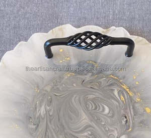 ถาดเรซิ่นทรงกลมสำหรับตกแต่งบ้านสุดหรูงานฝีมือสุดหรู - Product Image 6