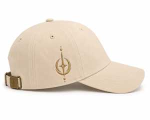 Gorra de Béisbol Premium de Algodón Beige con Logotipo Bordado, Gorra Clásica de 6 Paneles con Hebilla Metálica - Product Image 3
