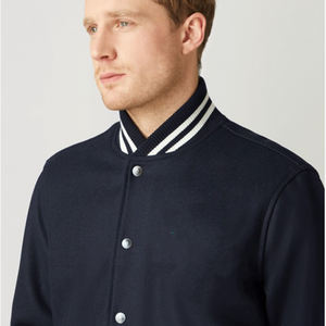 Chaquetas universitarias de buena calidad, abrigo de invierno de lana, chaqueta universitaria de cuero para hombre, chaqueta de béisbol universitaria para hombre - Product Image 4