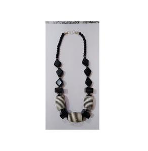 Collier en résine de couleurs mélangées, bijoux fantaisie, look vintage pour femmes et filles, utilisation en soirée, meilleure vente, collier en perles plates en résine - Product Image 5