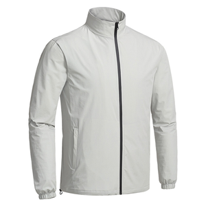 Chaqueta Cortavientos Deportiva de Lona Azul con Cuello Alto para Hombre, Impermeable, para Golf, Ropa de Exterior, Novedad de Otoño - Product Image 6