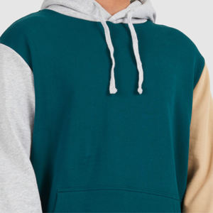 Venta al por mayor de alta calidad de algodón de lana sudaderas con capucha para hombre de color personalizado bloque sudaderas Pakistán ropa de fábrica de suministro - Product Image 5