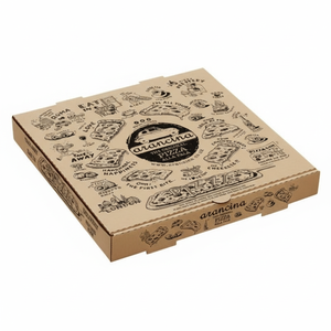High Quality Eco-Friendly <b>Pizza</b> <b>Box</b> Kraft Paper Packaging Microwave Safe & Customizable Dimensions for Food Service <b>Pizza</b> Chains - Product Image 2