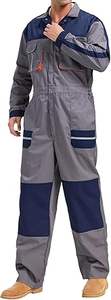 Combinaisons de travail pour hommes Multi-poches Combinaison de travail de garage Combinaison zippée Combinaison de travail une pièce Combinaison de mécanicien - Product Image 6
