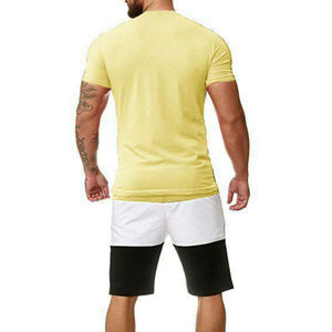 Venta al por mayor de verano para hombre conjunto de pantalones cortos de algodón polar de sudor conjuntos cortos 2025 pantalones cortos personalizados y Conjunto de camiseta para hombres - Product Image 6