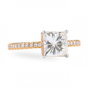 Nueva llegada Anillo DE BODA Vintage para mujer Exclusivo oro rosa Marquesa Corte Moissanite Solitaire Jewelry Cantidad al por mayor - Product Image 1
