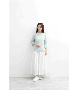 เสื้อยืดคอกลมแขนเสื้อคอกลมสำหรับผู้หญิงเสื้อออกกำลังกาย - Product Image 1