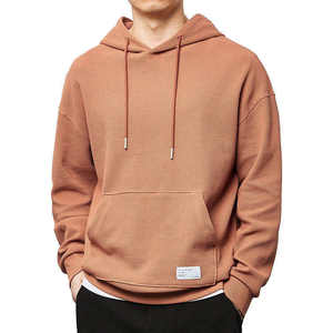 OEM Sportswear Sweatshirts à capuche vierges gaufrés thermiques brodés personnalisés pour hommes Sweatshirts à capuche légers en tissu tricoté gaufré de coton - Product Image 5