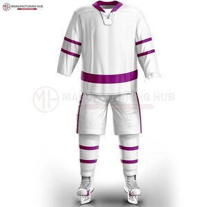 เครื่องแบบฮ็อกกี้น้ำแข็งขายดีใหม่ล่าสุดพร้อมโลโก้100% ออกแบบได้ตามต้องการจากโพลีเอสเตอร์ใหม่ล่าสุด - Product Image 2