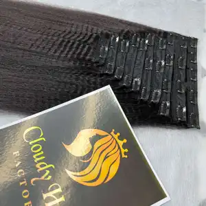 夏季热销，合适的角质层编织夹子，由越南高端奢华头发制成，采用清洁原料