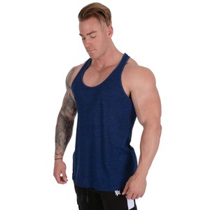Camiseta de gimnasio para hombre Stringer Muscle Fit Tank Top 100% algodón transpirable Fitness Workout Shirt con diseño personalizado - Product Image 3