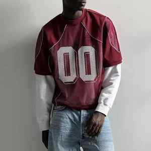 Personnalisé Baseball Respirant Jersey Chemise Ras Du Cou Maille Sports À Manches Courtes 100% Polyester Séchage Rapide Personnalisé Couleur & Design - Product Image 4