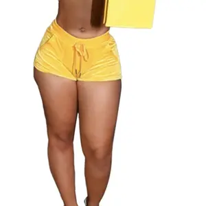 Stylish And Designer yellow booty shorts –