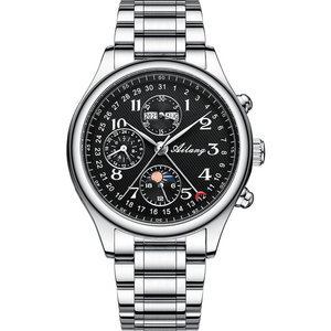 Nouvelle <span class=keywords><strong>montre</strong></span> automatique mécanique pour homme en acier inoxydable, <span class=keywords><strong>montre</strong></span>-bracelet haut de gamme, design multifonctionnel, étanche, pour les affaires - Product Image 2