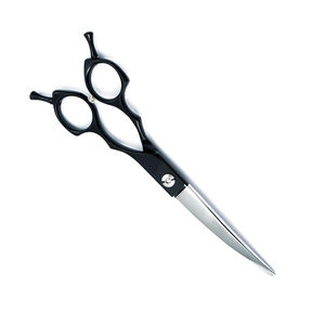 กรรไกรตัดขนสัตว์เลี้ยงแบบใบมีดโค้งมีคมด้ามจับสีดำกรรไกรตัดขนสัตว์เลี้ยงแบบสแตนเลส - Product Image 5