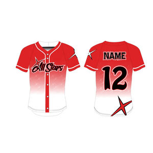 Camiseta de béisbol de la mejor calidad, uniforme de béisbol de competición juvenil - Product Image 3