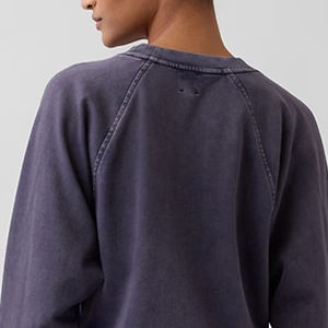 Sweat-shirt pour femme en matière confortable et décontractée, couleur unie, manches longues, prix bas, avec logo personnalisé / design col rond - Product Image 5