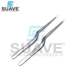 Pince à épiler dentaire en acier inoxydable pince à épiler incurvée dentelée ensemble blanchiment des dents outils de dentiste par SUAVE INSTRUMENTS SURGICAUX - Product Image 2