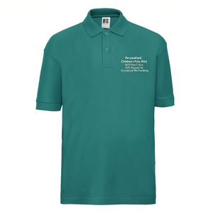 Polo Personalizzata per Bambini 65% Cotone Pima 35% Poliestere per Merchandising Promozionale - Product Image 3