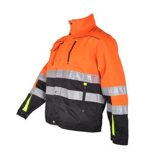 Veste de sécurité haute visibilité à capuche personnalisée avec logo, manches longues, unisexe, imperméable et respirante pour l'hiver - Product Image 6