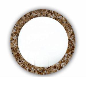 Hecho a mano decorativo pared patrón redondo madre de perla espejo marco patrón único espejo marco Decoración Para sala de estar - Product Image 1