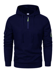 Premium Quality <b>Quarter</b> <b>Zip</b> Pullover Sweatshirts <b>Men</b> Heavyweight Cotton <b>Fleece</b> <b>Men</b> Hoodies Unisex Thick Comfortable Stylish - Product Image 3