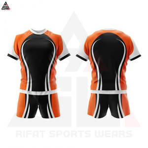 Uniforme de Rugby al por Mayor OEM, Diseño Personalizado, Impresión Digital, Manga Corta, Unisex, Colores Personalizados, Secado Rápido, Transpirable - Product Image 3