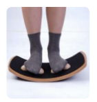 ALLWINWIN BLB51 Planche d'équilibre - Siège de massage personnalisé en bois, chaise d'étirement dorsale, balançoire d'exercice, entraîneur de fitness